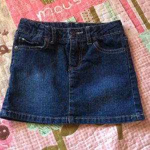 Blue jean skirt for little girl
